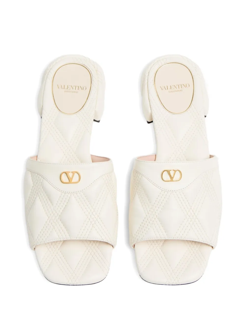 Valentino Garavani 20 mm Quiltie 67 sandalen Wit