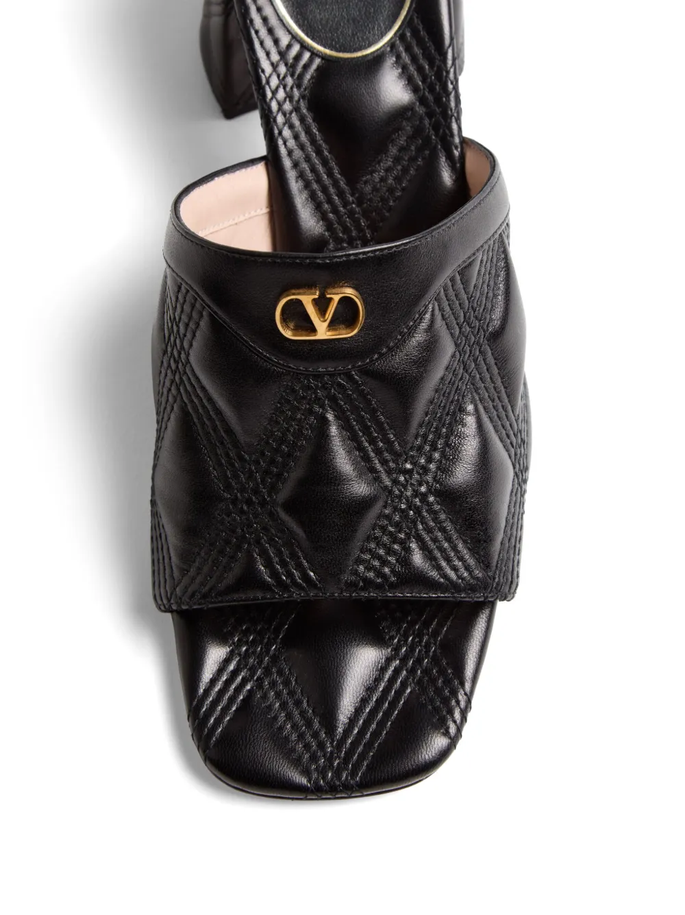 Valentino Garavani VLogo Signature quilted mules Black