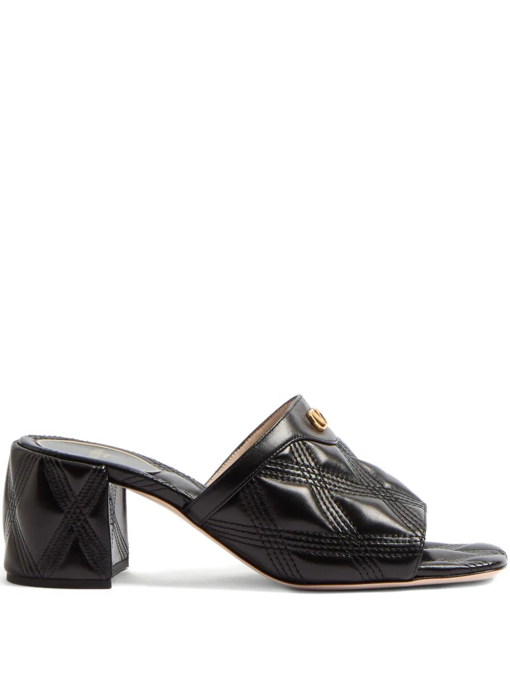Valentino Garavani 20 mm Quiltie 67 sandalen Zwart