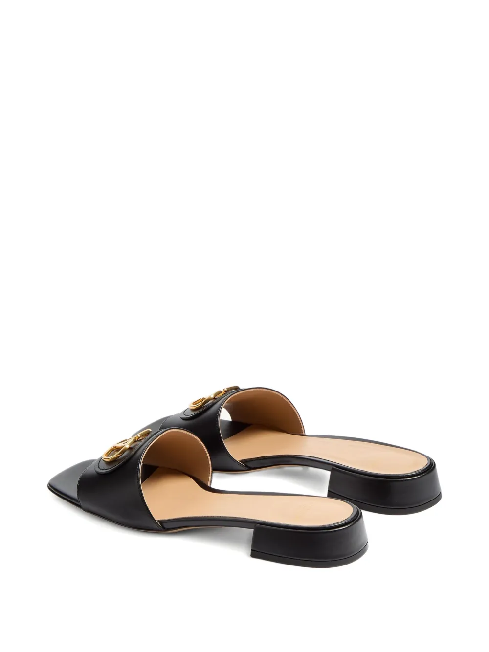 Valentino Garavani 20 mm VLogo Signature slippers Zwart