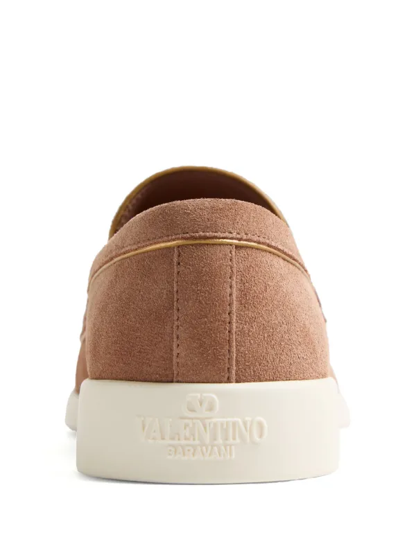 Valentino Garavani VLogo Signature Loafers | Brown | FARFETCH
