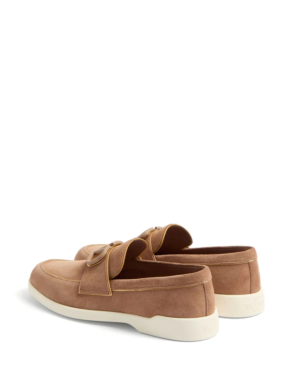 Valentino Garavani VLogo leren loafers Bruin