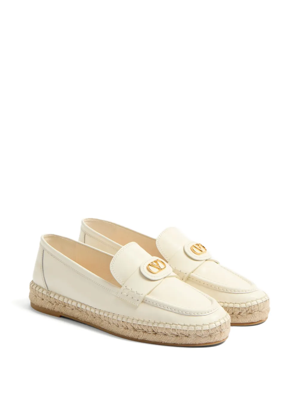  Valentino Garavani Vlogo Signature Loafers - White 
