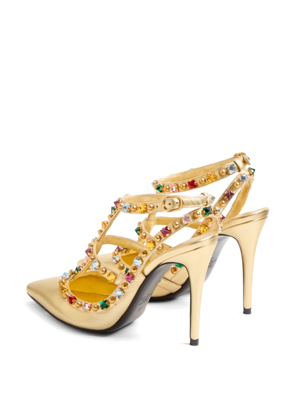 Valentino Garavani 100 mm Rockstud Décolleté pumps Goud