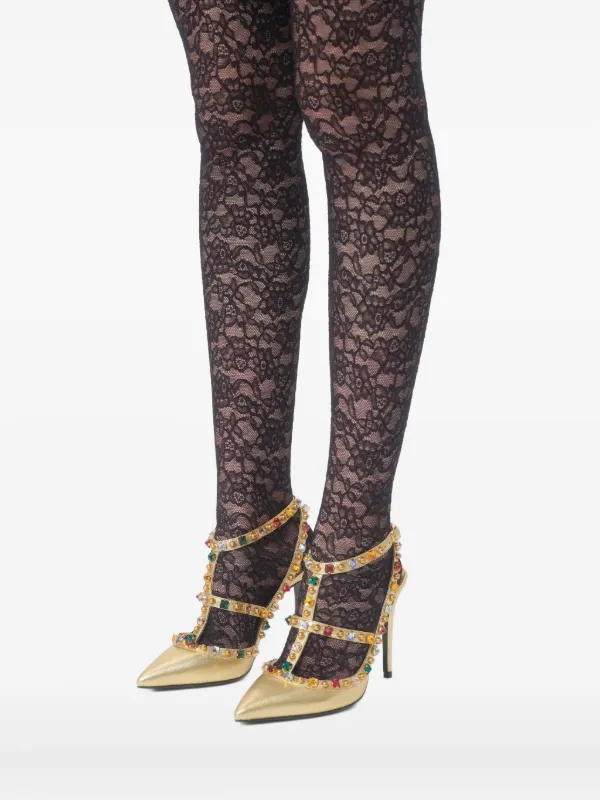 【関税&送料込】Valentino Garavani Decollete Rockstud In Pel Valentino Garavani 100mm Rockstud Décolleté Pumps | Gold