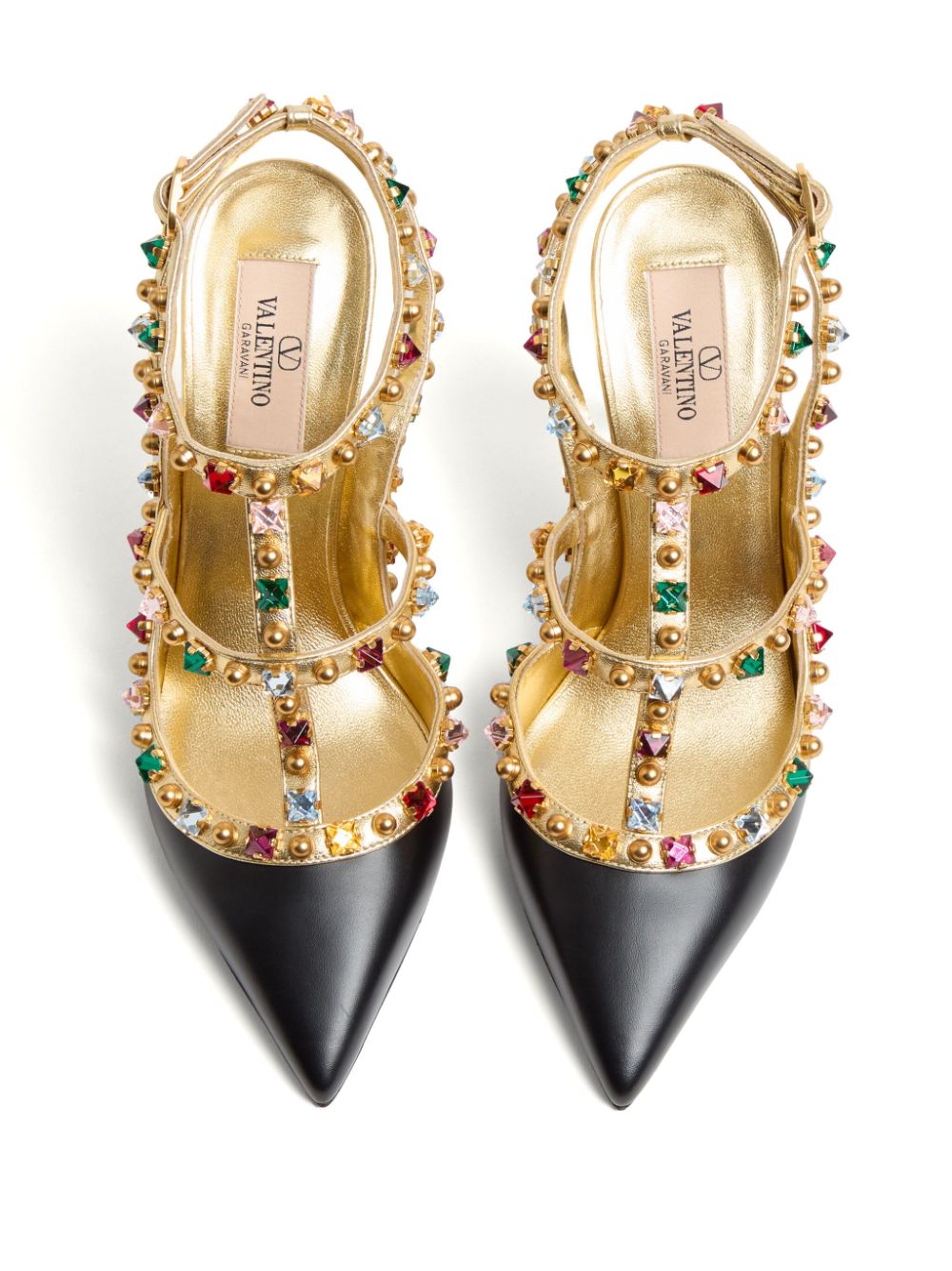 Valentino Garavani Rockstud 100mm pumps Zwart