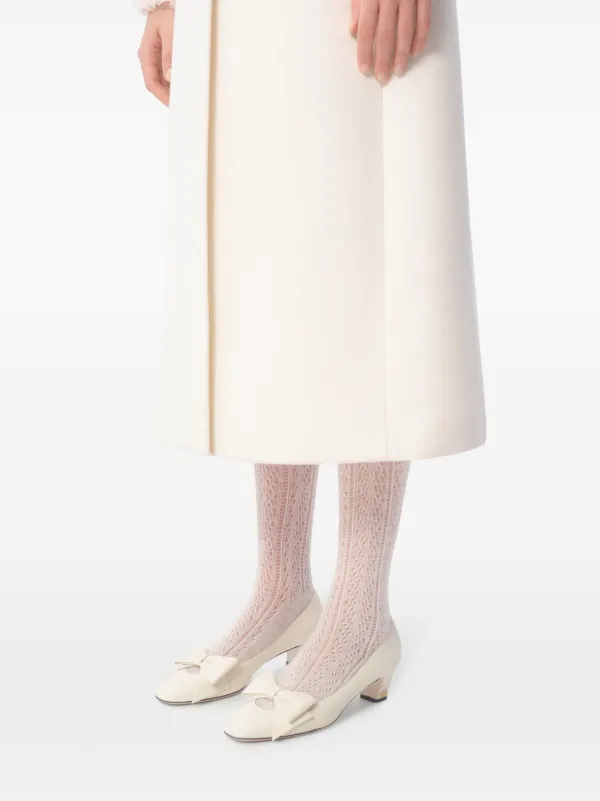 ★VALENTINO★ボウワウ モアレ プリュスドゥポワ パンプス ボウワウ モアレ プリュスドゥポワファブリック パンプス 45mm