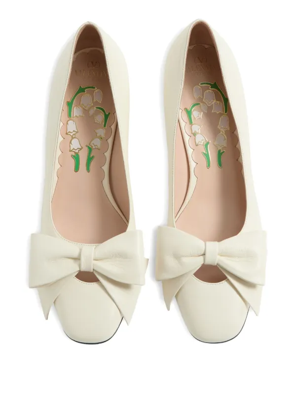 Valentino Garavani リボンディテール パンプス | ニュートラル