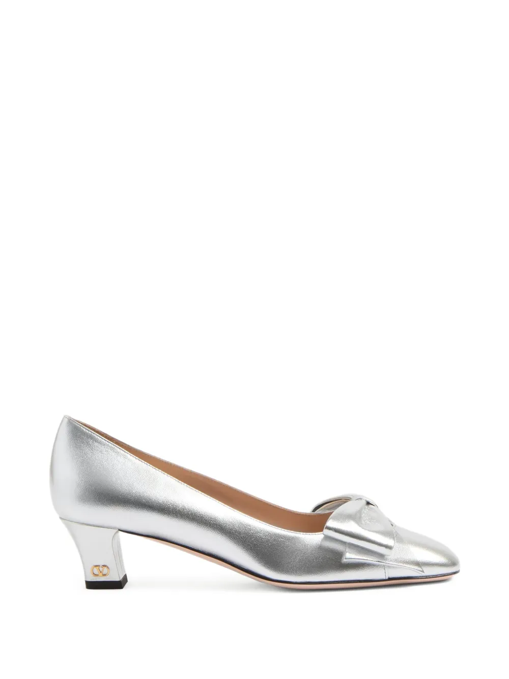 Valentino Garavani Pumps Bowow in pelle 45mm - Argento