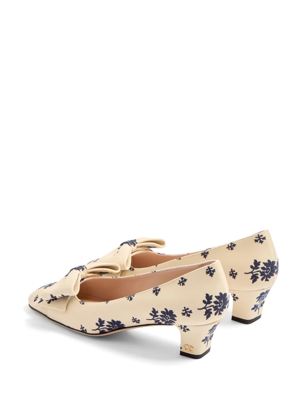Valentino Garavani 45mm Bowow Décolleté pumps Beige
