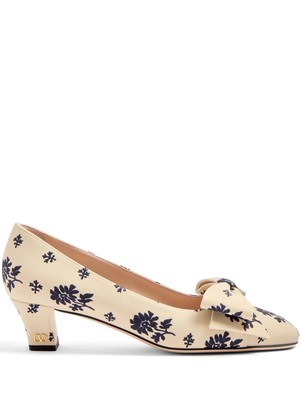 Valentino Garavani 45mm Bowow Décolleté pumps Beige