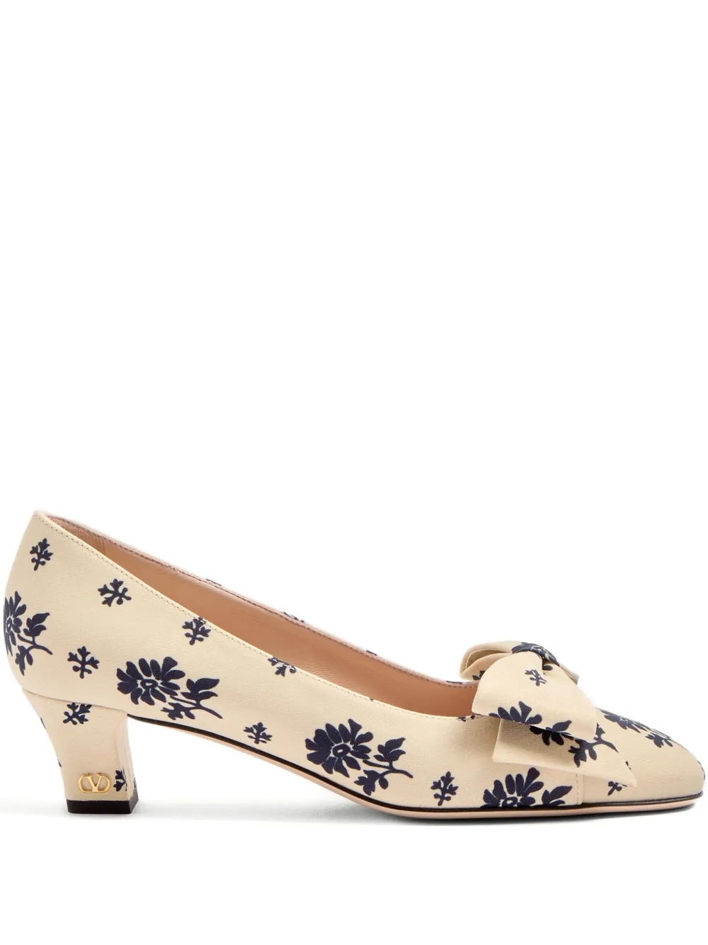 Valentino Garavani 45mm Bowow Décolleté pumps Beige