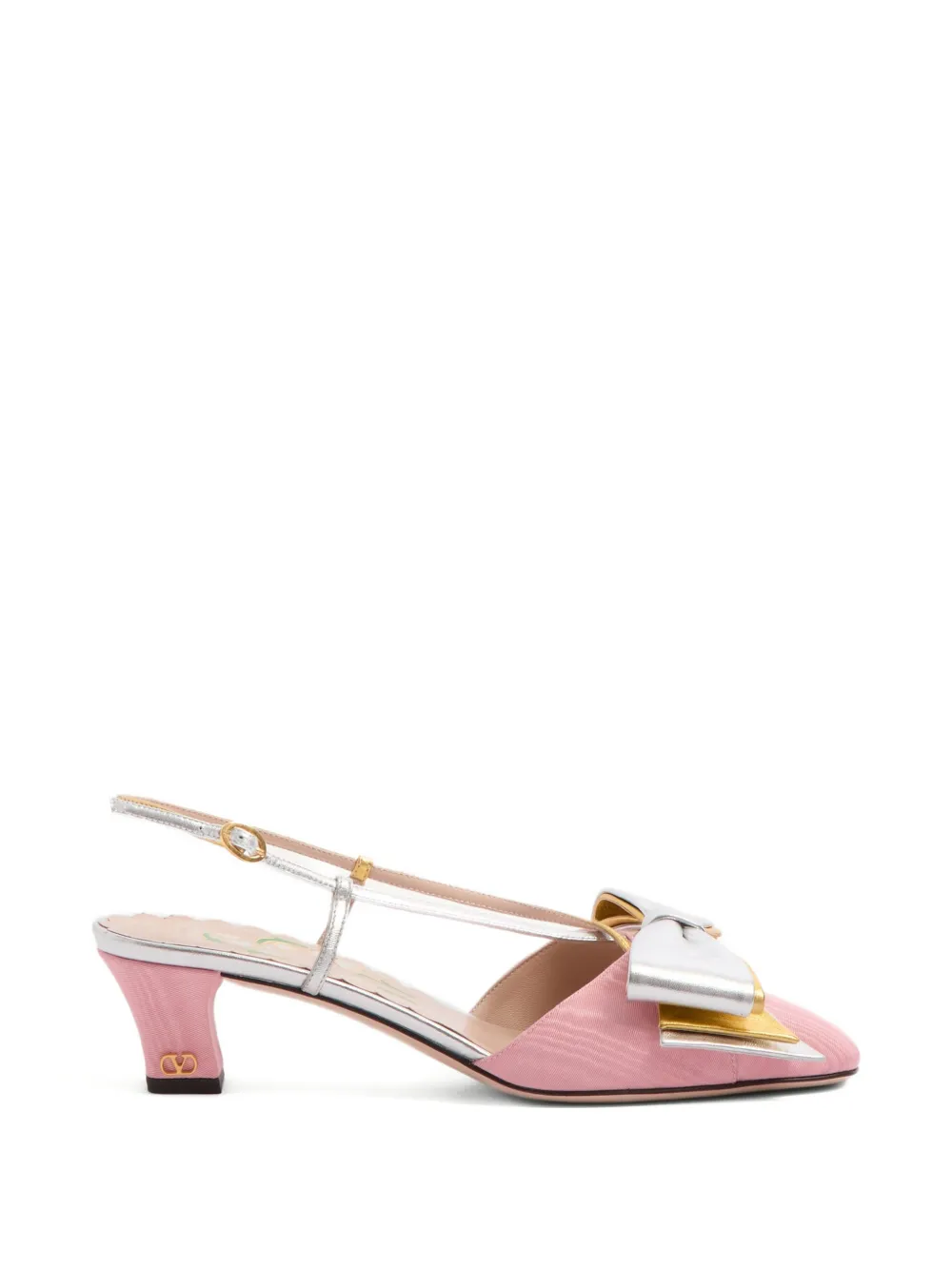 Valentino Garavani Bowow slingback pumps Roze