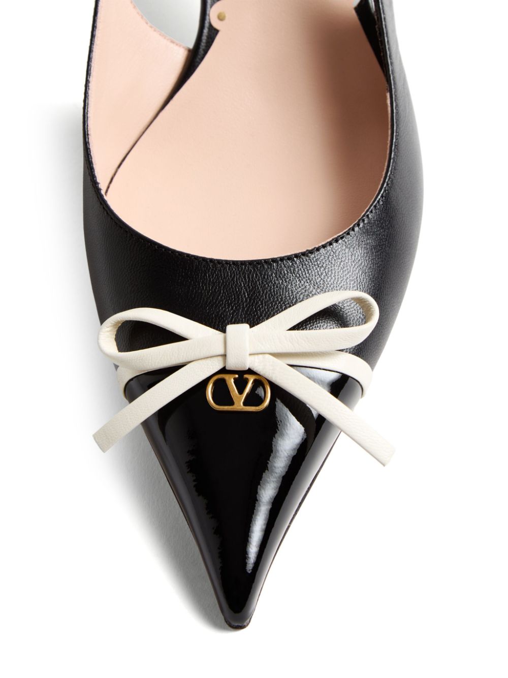 Valentino Garavani bow-detail slingback pumps Black