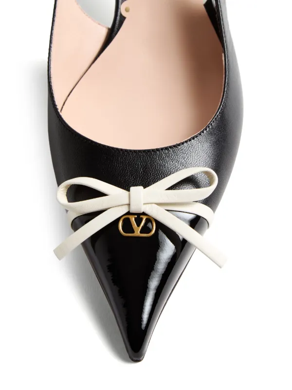 Valentino Garavani リボン スリングバック パンプス | ブラック 