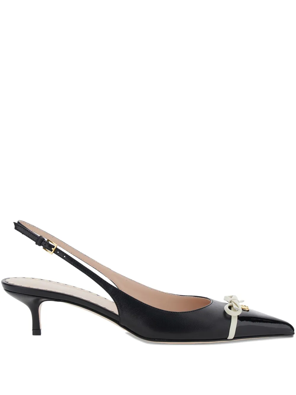 Valentino Garavani 45 mm Bepointy slingback pumps Zwart