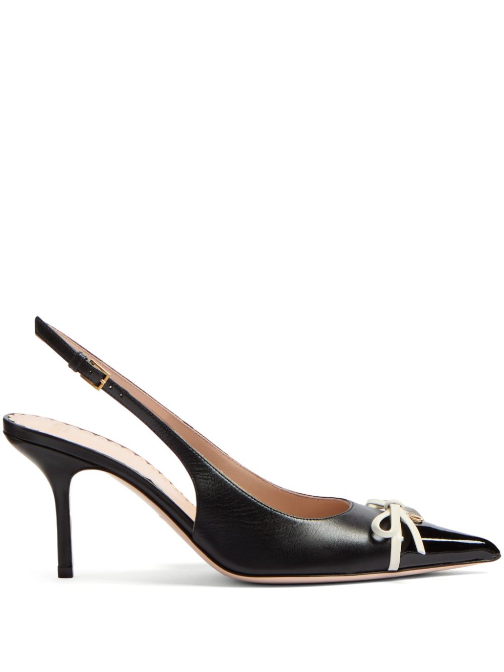 Valentino Garavani bow-detail slingback pumps Black