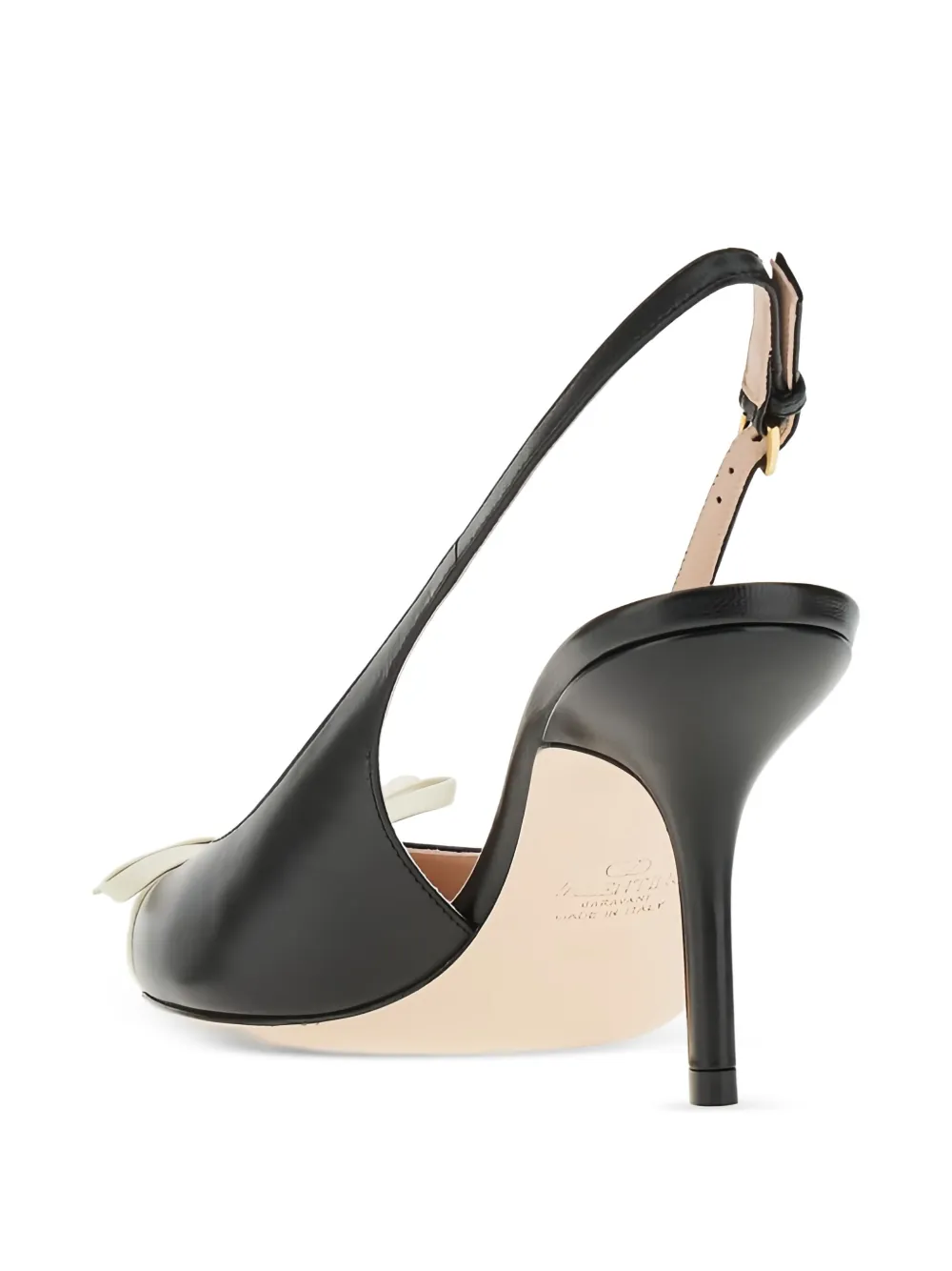 Valentino Garavani Slingback pumps met strikdetail Zwart