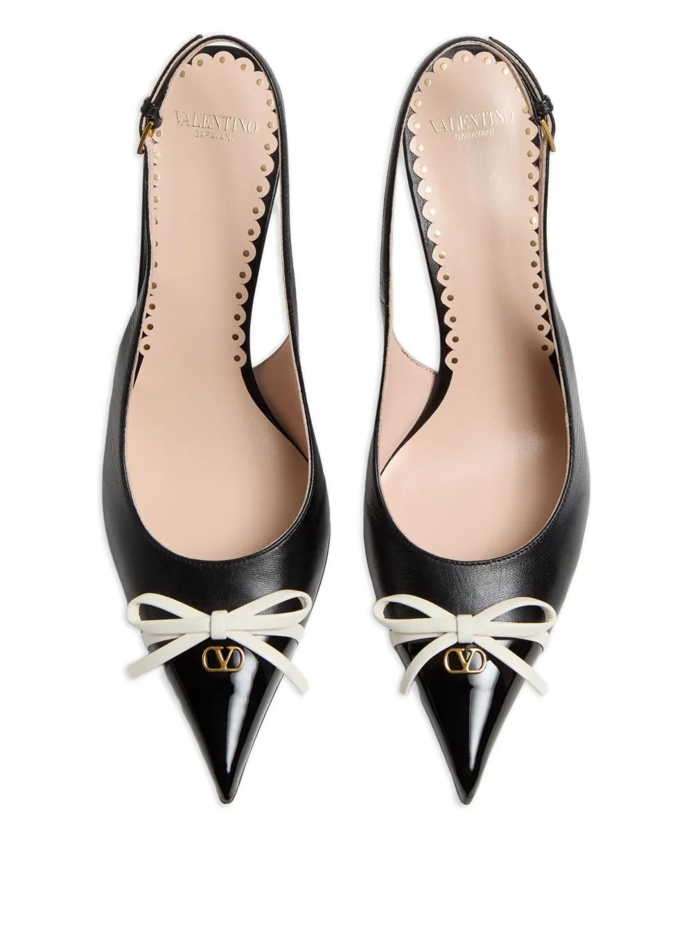 Valentino Garavani 80 mm Bepointy slingback pumps Zwart