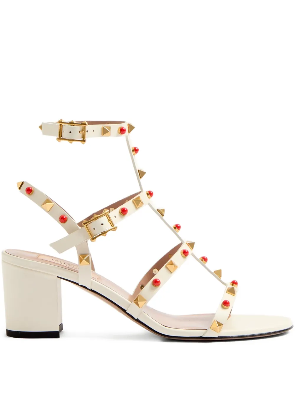 Valentino Garavani Rockstud sandalen Beige