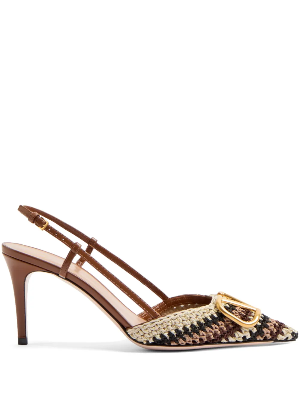 Valentino Garavani VLogo slingback pumps Neutrals