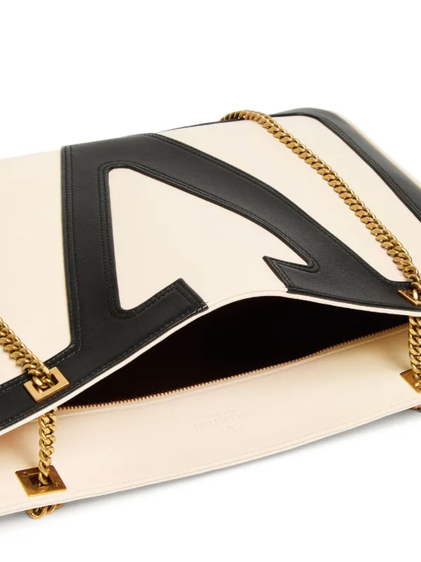 トートバッグ Valentino Garavani Viva Superstar butter/black medium bag Valentino Garavani Viva Superstar Nappa Leather Shopper for