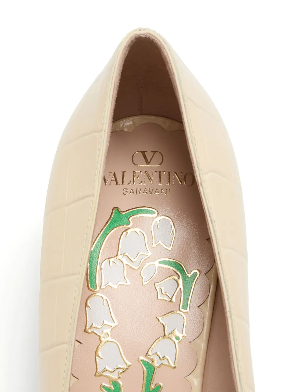 Valentino Garavani 45mm Bowow Décolleté pumps Beige