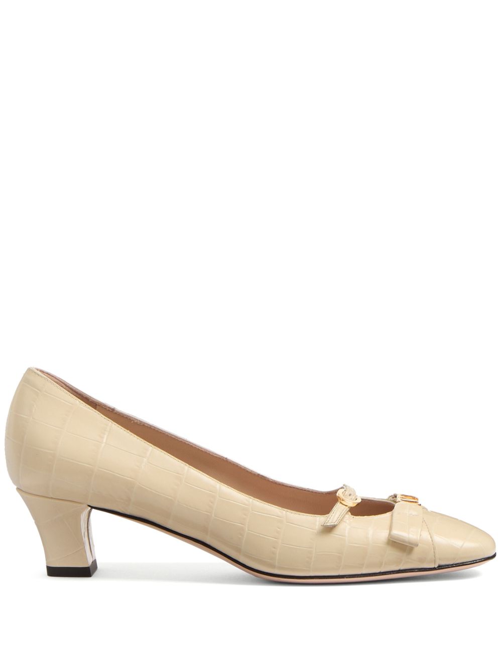 Valentino Garavani 45mm Bowow Décolleté pumps Beige