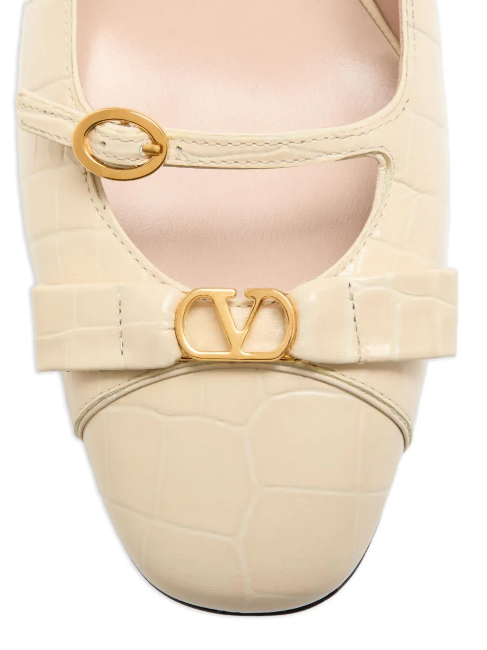Valentino Garavani 45mm Bowow Décolleté pumps Beige