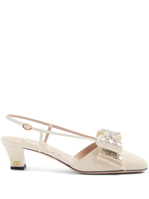 Valentino Garavani 45mm Bowow slingback pumps