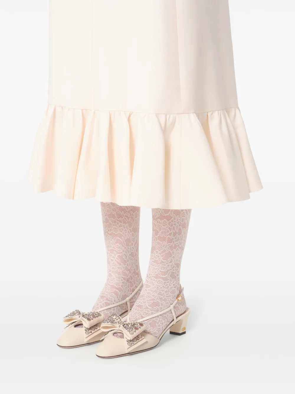45mm Bowow slingback pumps
