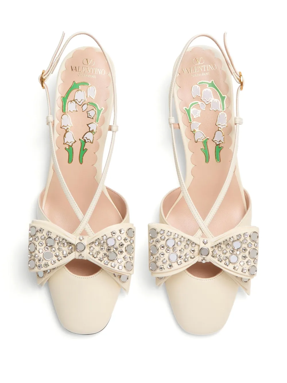 45mm Bowow slingback pumps
