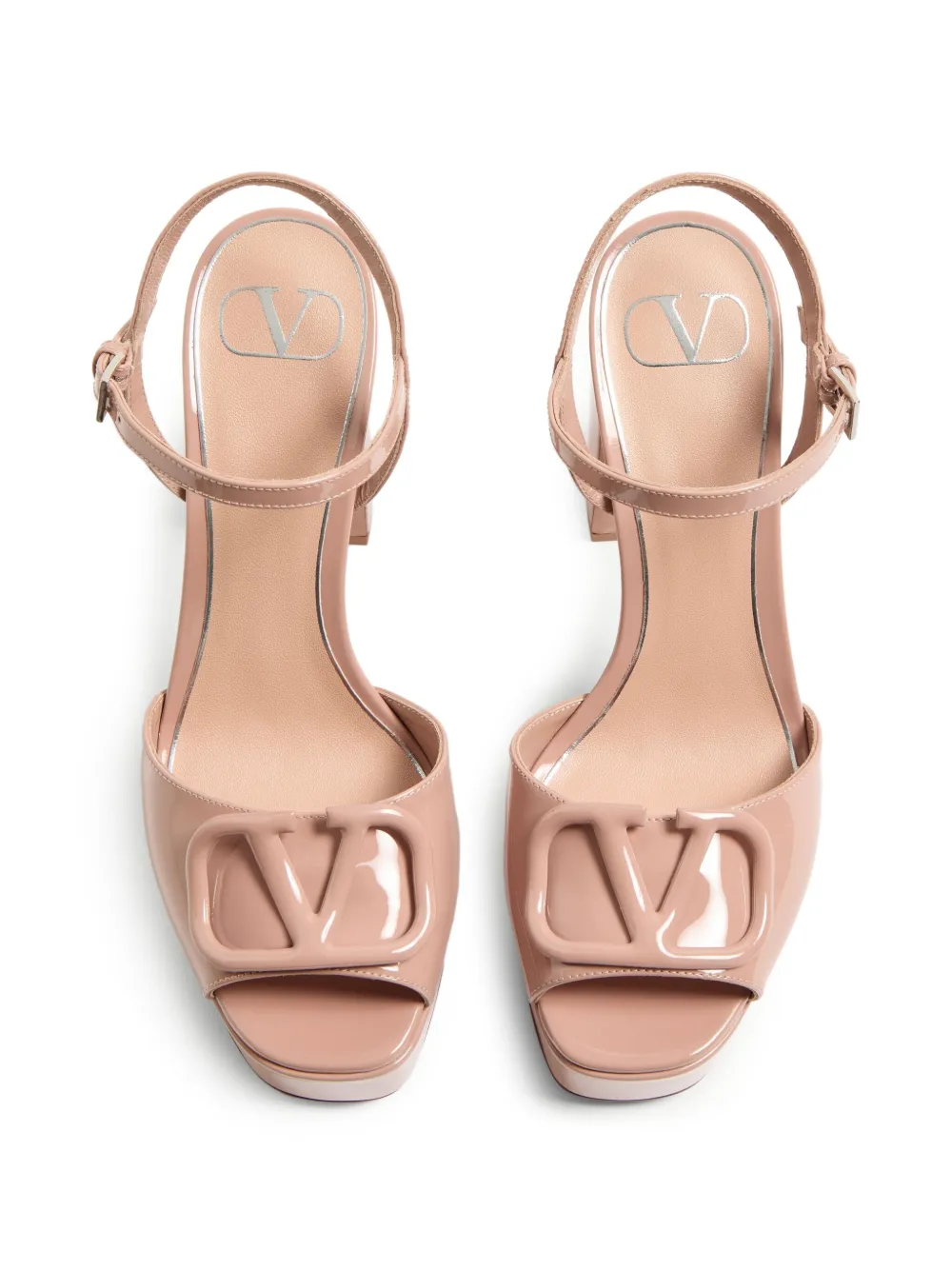 Valentino 115mm Vlogo Signature Sandals In Pink