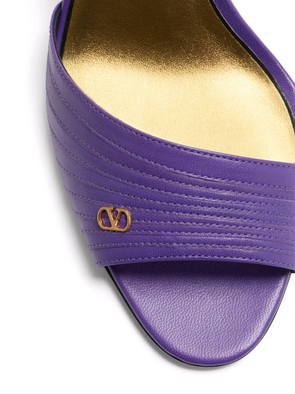 Valentino Garavani Ladycrush Kidskin Sandal 85mm Woman Electric Violet 41