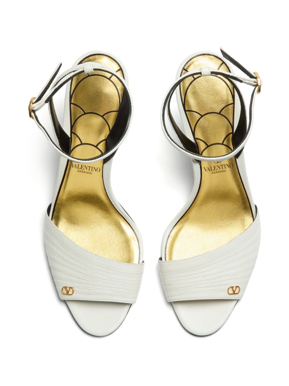 Valentino Garavani 85mm Ladycrush sandals White