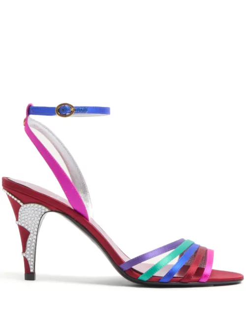 Sandales Ladycrush 85 mm en satin - Valentino Garavani - Modalova