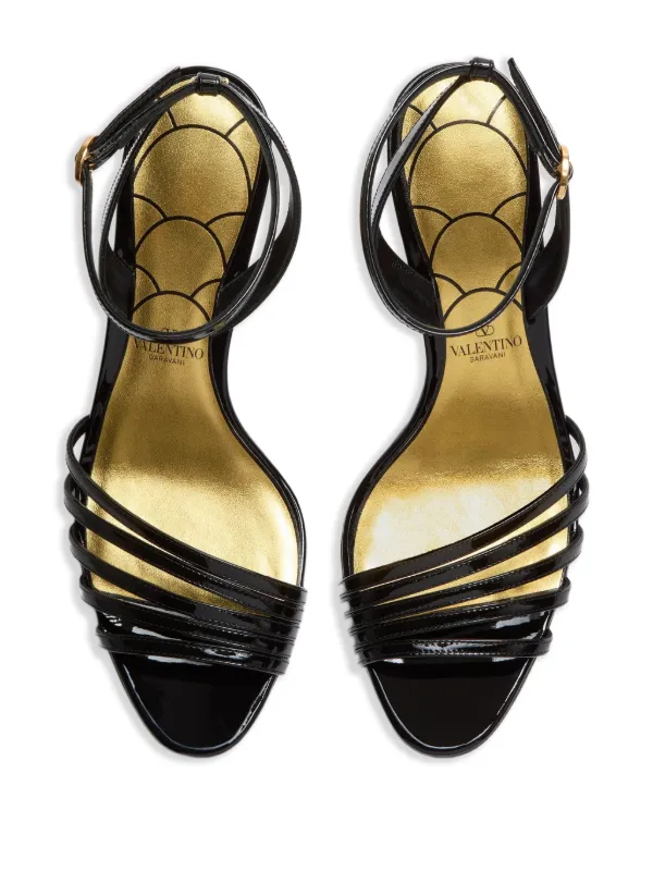 Valentino Garavani Sandalias Ladycrush Con Tacón 85mm Negro
