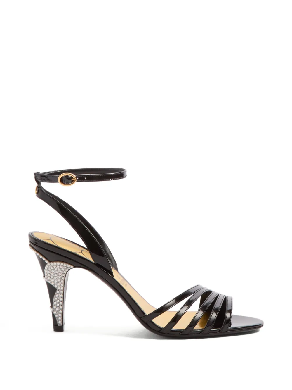 Valentino Garavani 85 mm Ladycrush leren sandalen Zwart