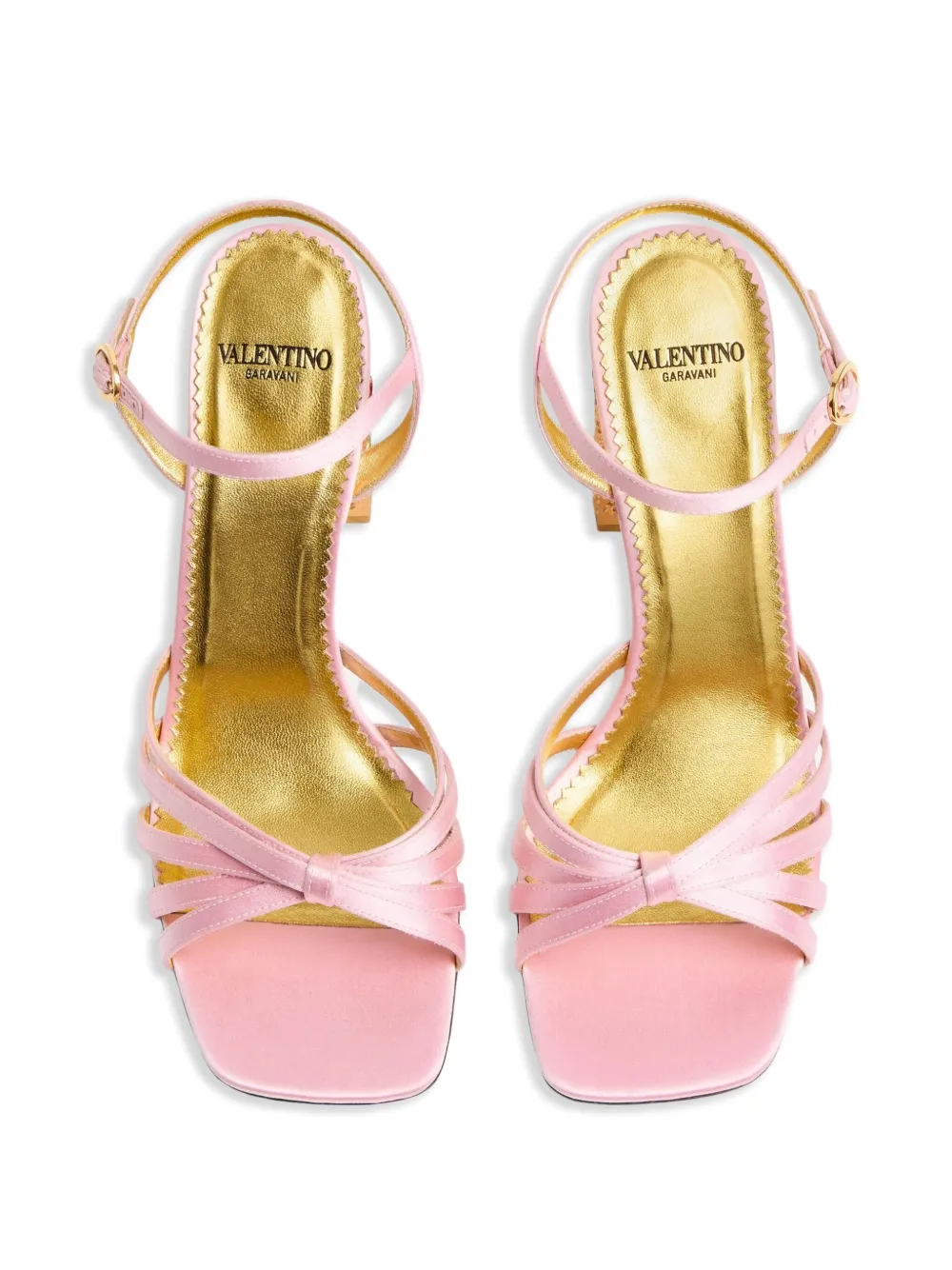 Valentino Garavani 90mm Preshoes satijnen sandalen Roze