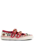 Valentino Garavani houndstooth shoes - White