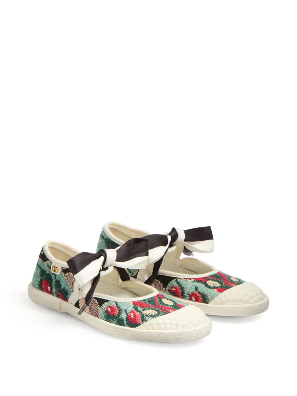 Valentino Garavani Bay By Bay ballerina's - Groen