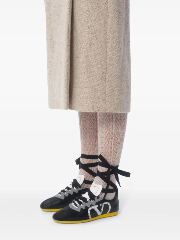 Valentino Garavani Chromathon Perforated Sneakers | Black