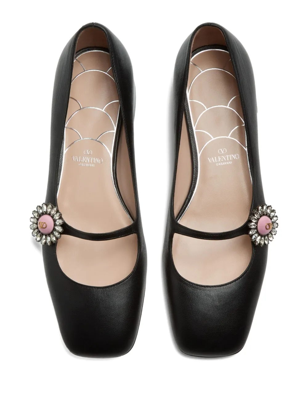 Valentino Garavani 20mm Mary Jane ballerina shoes Black