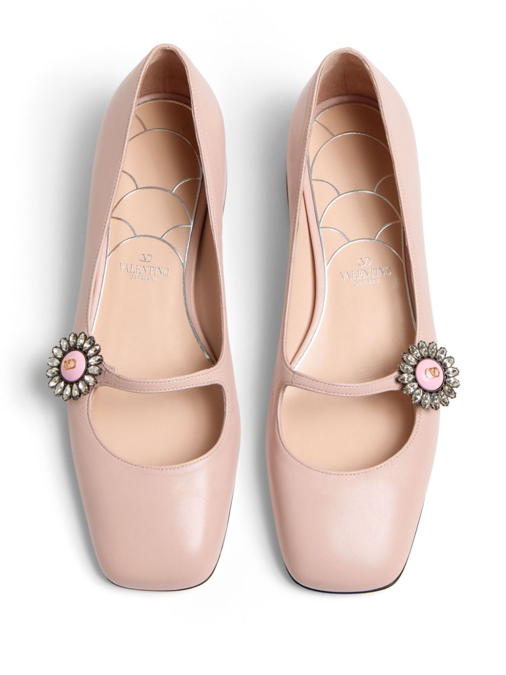 Valentino Garavani Preshoes ballerina's Roze