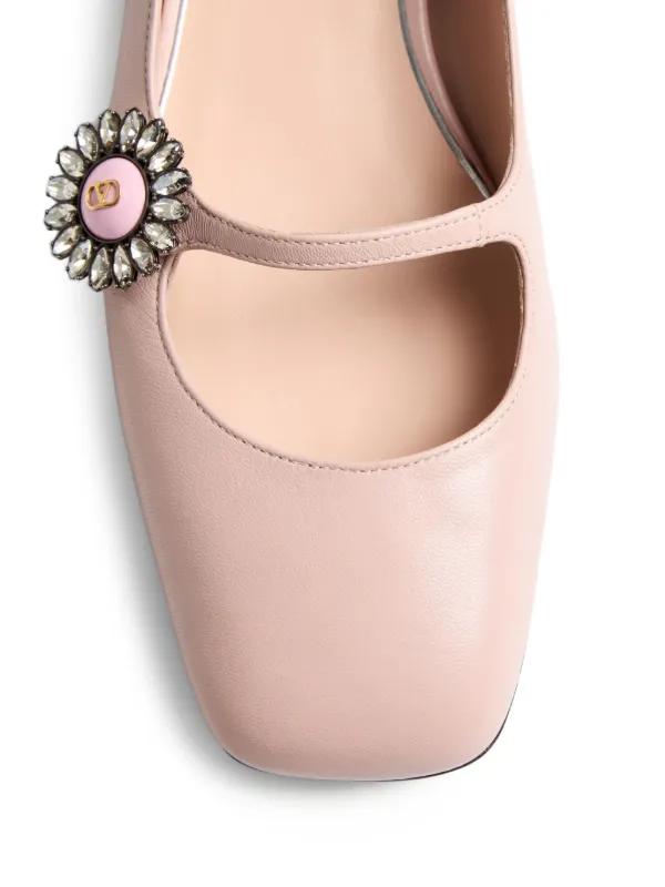 VALENTINO GARAVANI フラットシューズ ピンク Valentino Garavani プレシューズ メリージェーン フラットシューズ