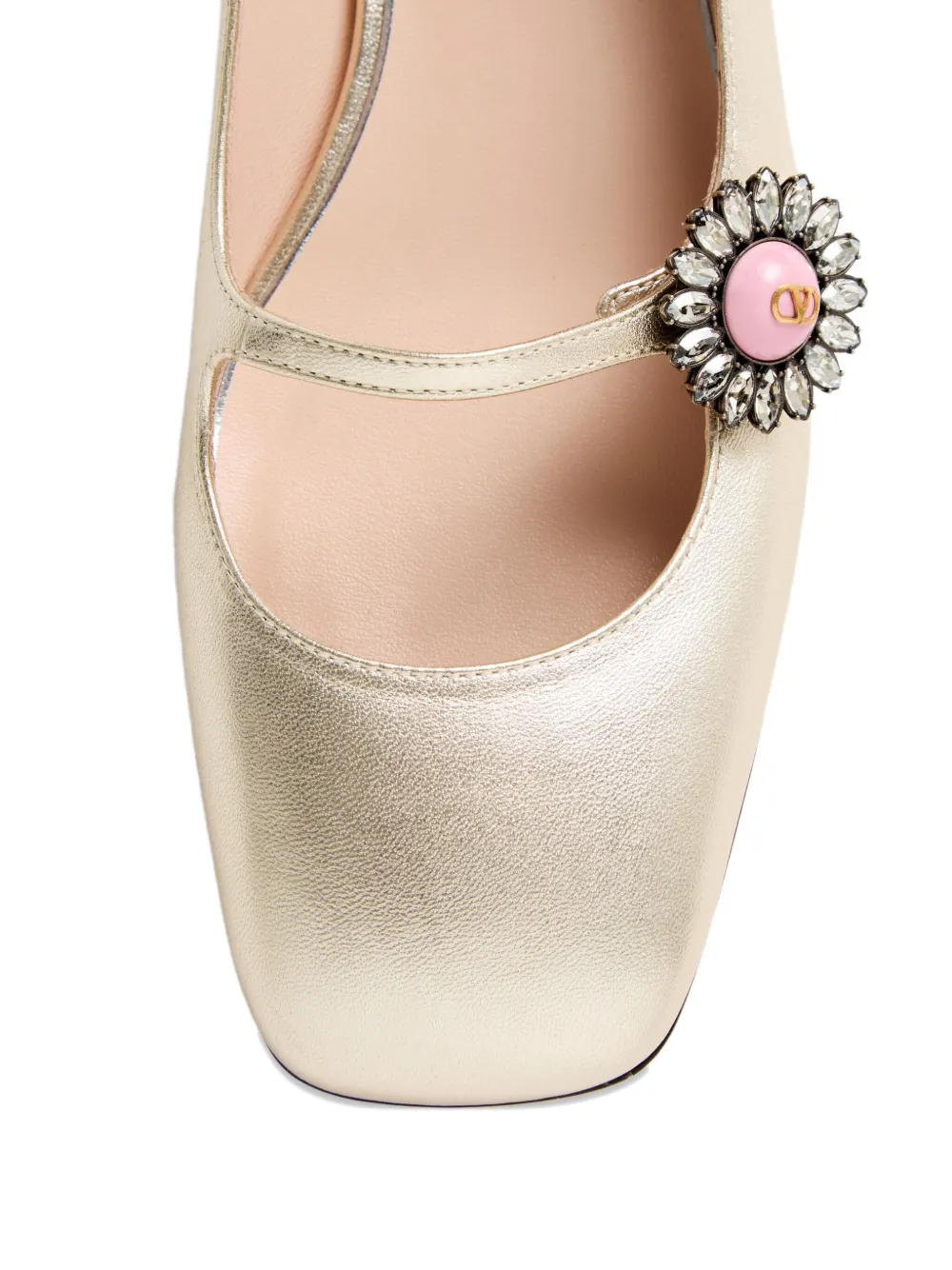 Valentino Garavani 20 mm Mary Jane ballerina's Goud