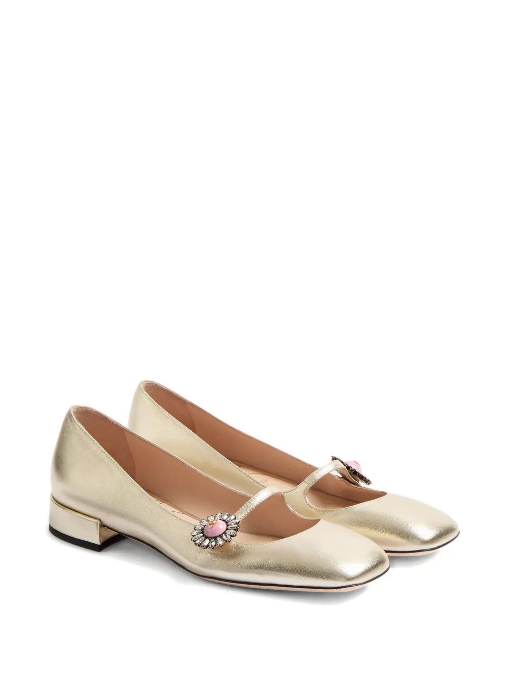 Valentino Garavani 20 mm Mary Jane ballerina's Goud