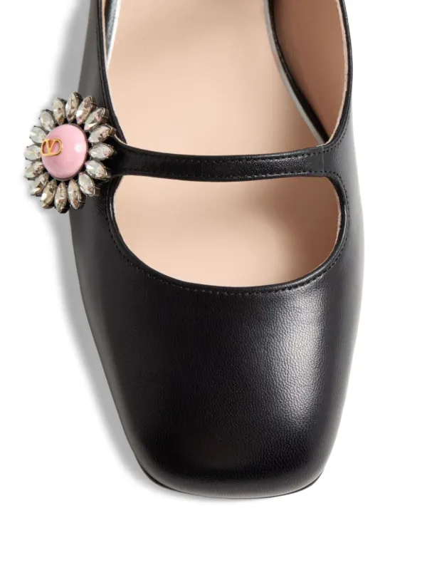 【関税込み】VALENTINO GARAVANI 'PRESHOES' BALLET FLATS Valentino Garavani 20mm Preshoes Ballet Flats | Black | FARFETCH