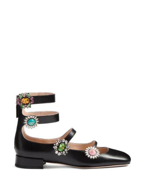 Valentino Garavani Preshoes jewel-buttons ballerina shoes