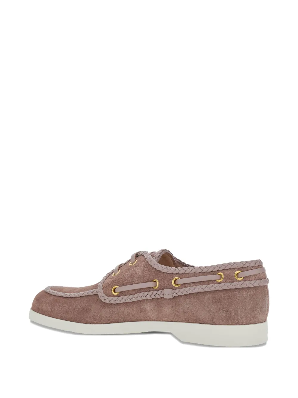 Valentino Garavani Palm Avenue Crust nappa leren bootschoenen Roze